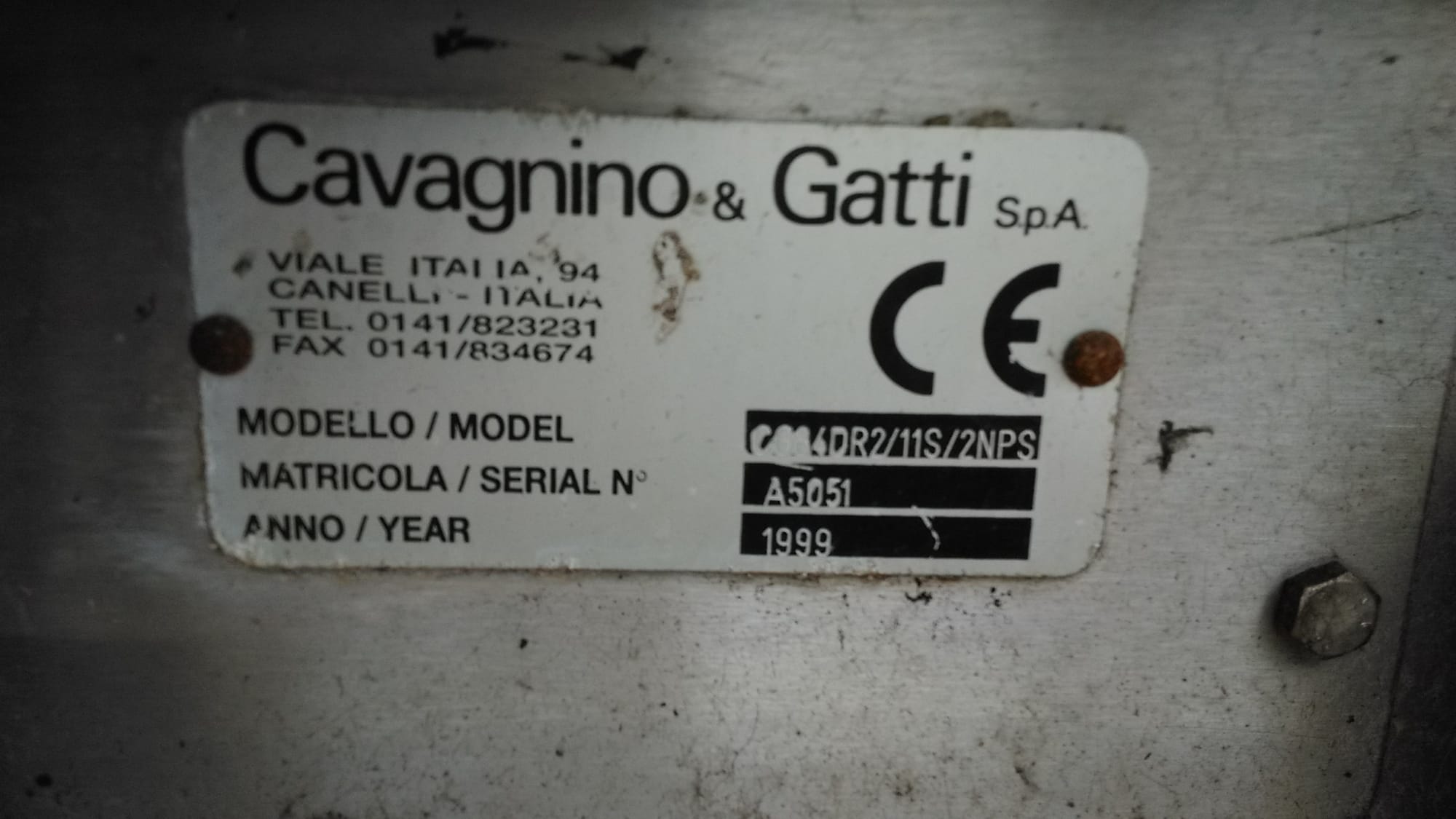 Cavagnino & Gatti 11-head labeller
