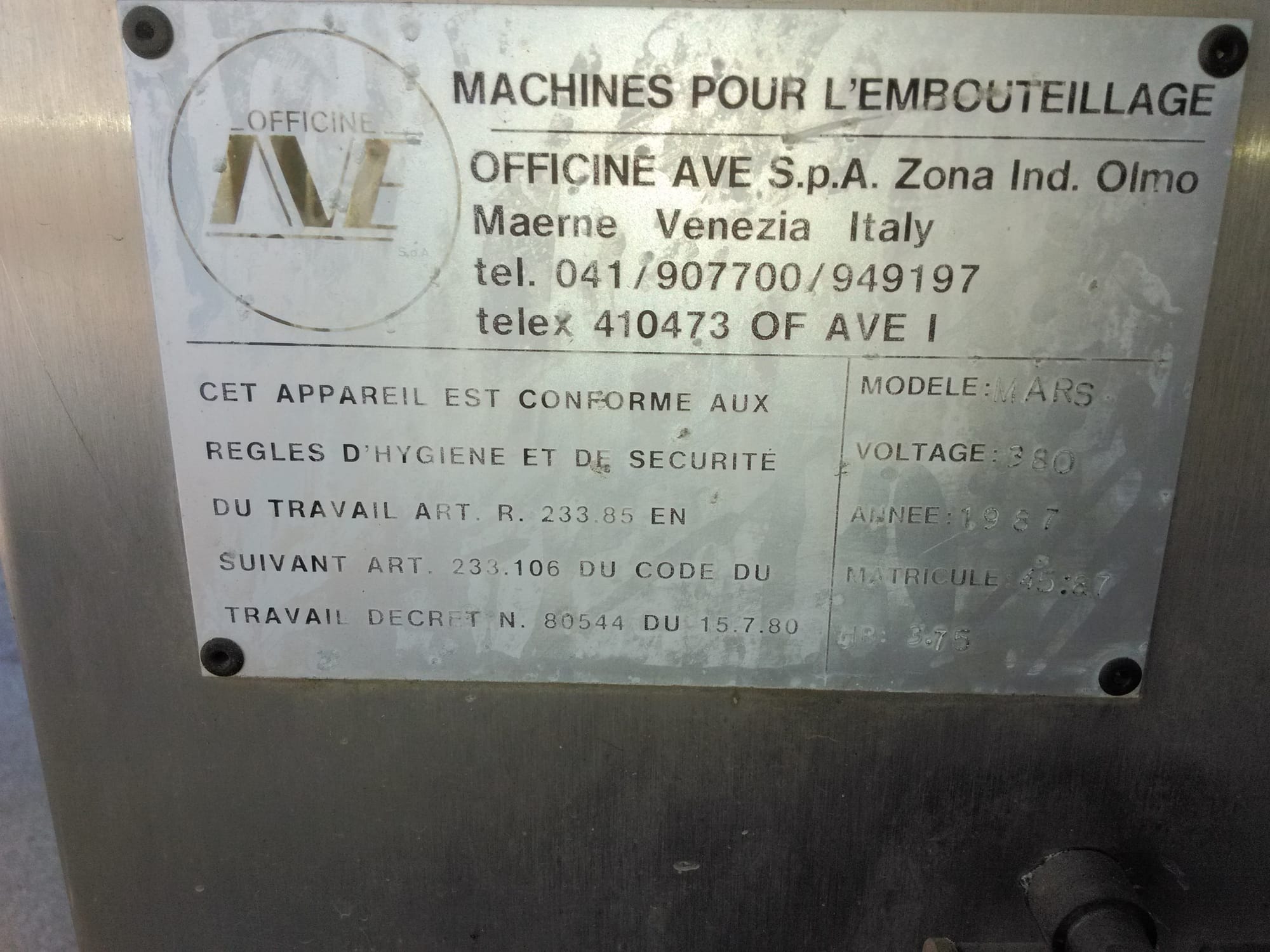 AVE monobloc