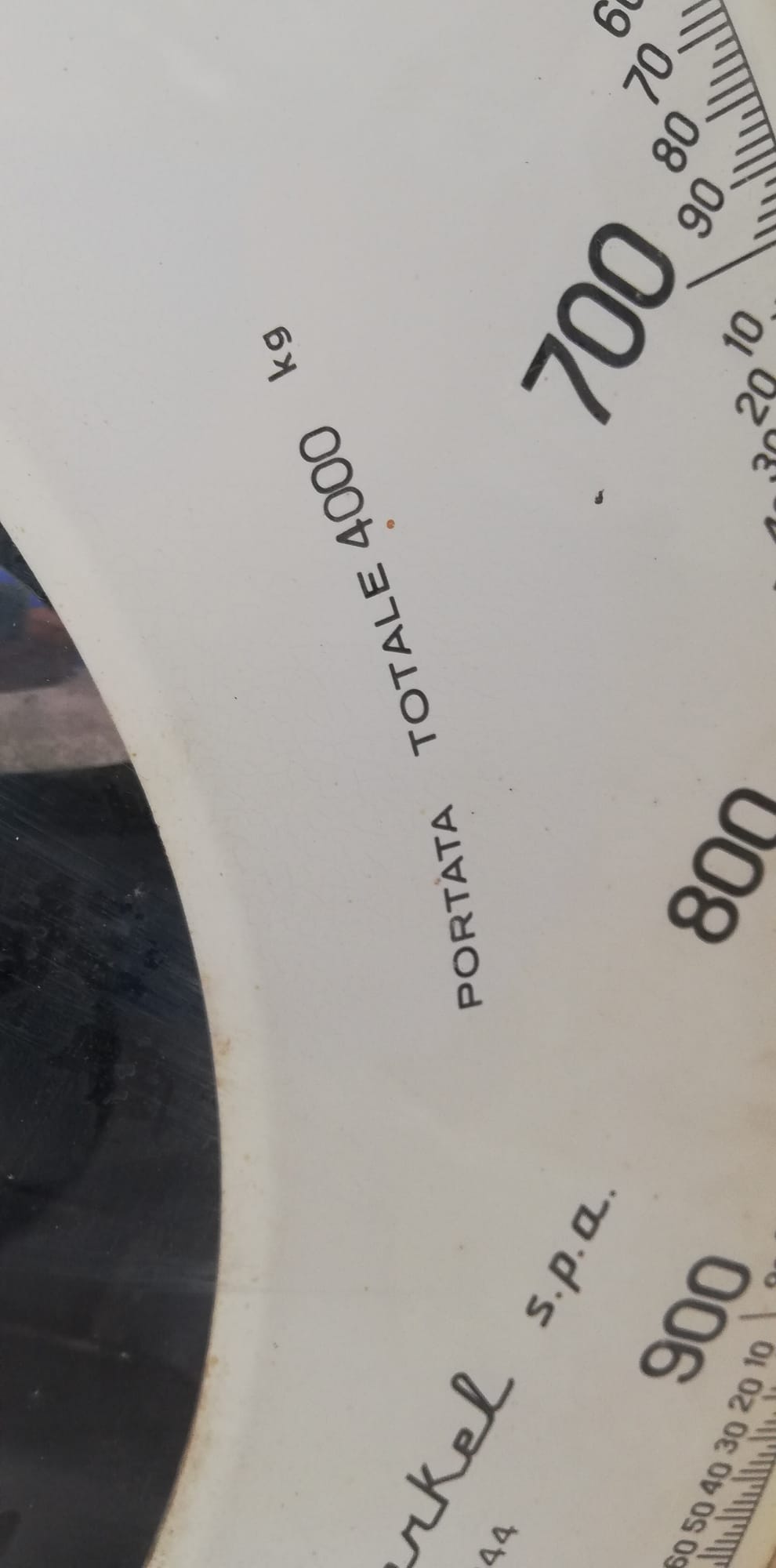 Weighing scale, max 4,000 kg